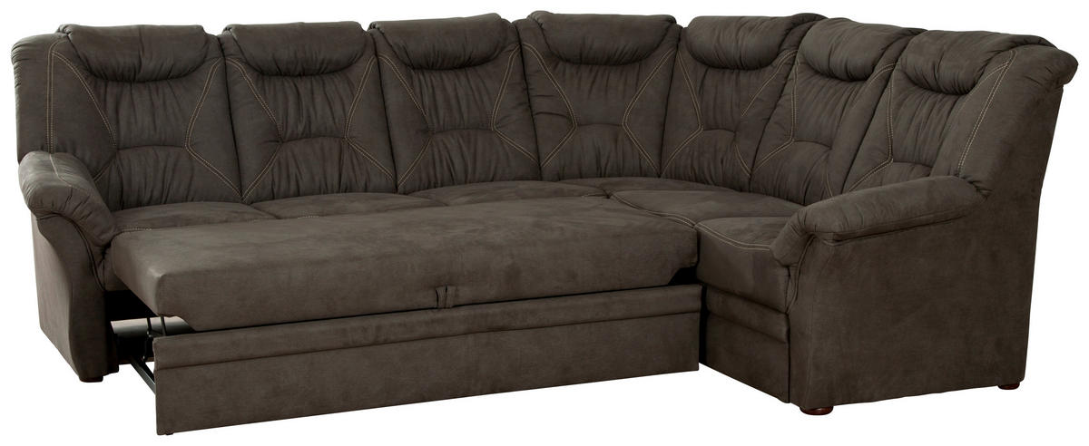 Polsterecke Nelson graubraun Microfaser B/H/T: ca. 284x102x228 cm Nelson - nussbaum/graubraun (284,00/102,00/228,00cm)