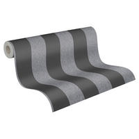 A.S.Creation Vliestapete Attractive 2 Streifen schwarz grau B/L: ca. 53x1005 cm Attractive 2 - schwarz/grau (53,00/1005,00cm) - A.S.Creation