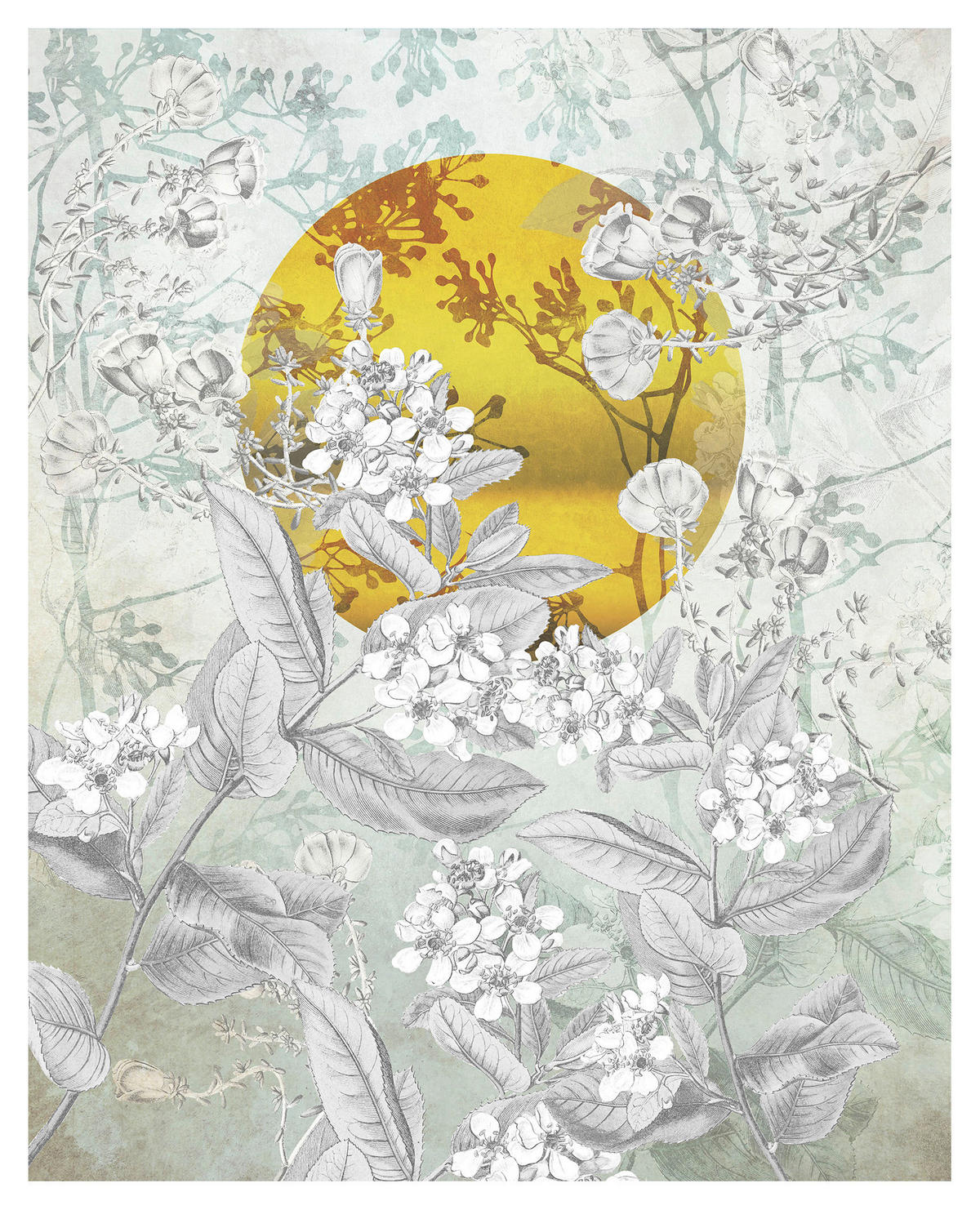 Komar Fototapete Karma Blumen B/L: ca. 200x250 cm Karma - (200,00/250,00cm) - Komar
