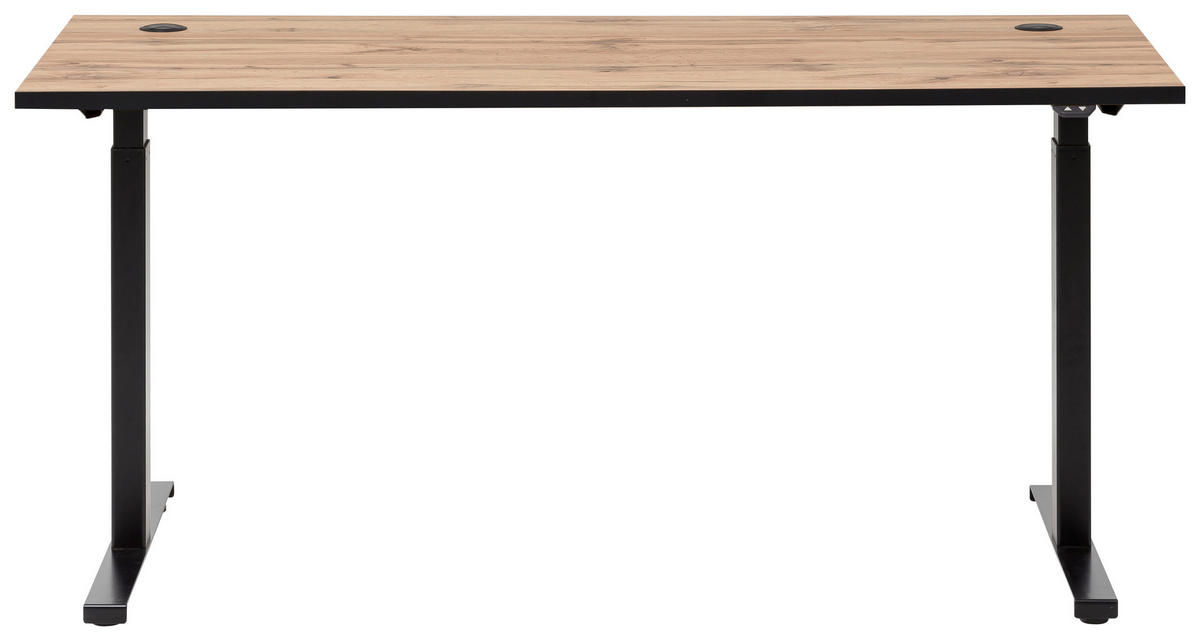 höhenverstellbarer Schreibtisch Serie 2000 Eiche Landhaus Nachbildung B/H/T: ca. 160x71x75 cm Serie 2000 - Eiche (160,00/71,00/75,00cm) - Möbelpartner