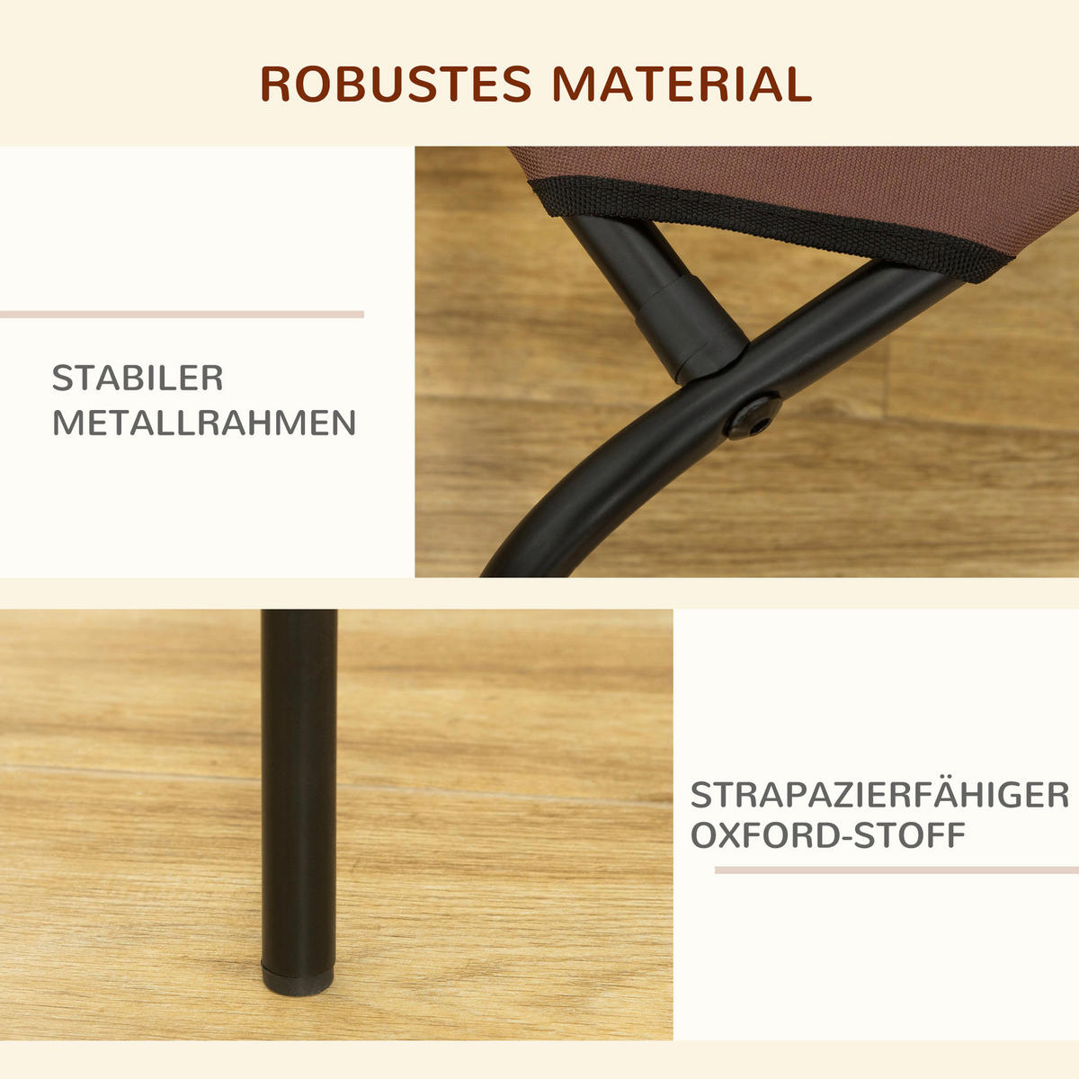 PawHut Hunde-Zubehör grau Polypropylen B/H/L: ca. 68x110x20 cm Hundebett - grau (20,00/68,00/110,00cm) - PawHut