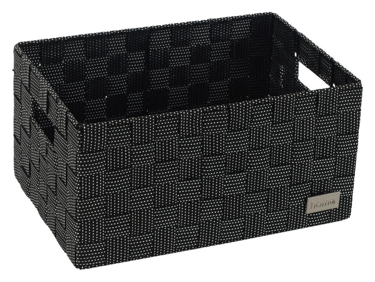 POCOline Korb schwarz Nylon B/H/T: ca. 31x16x21 cm Korb_Nina_2 schwarz/weiß - weiß/schwarz (31,00/16,00/21,00cm) - POCOline