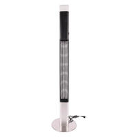 BHP Terassenheizstrahler Litauen B992325 silber schwarz Aluminium Stahl H/D: ca. 180x40 cm ca. 1500 W Terrassenheizer Litauen B992325 - schwarz/silber (40,00/180,00cm) - BHP