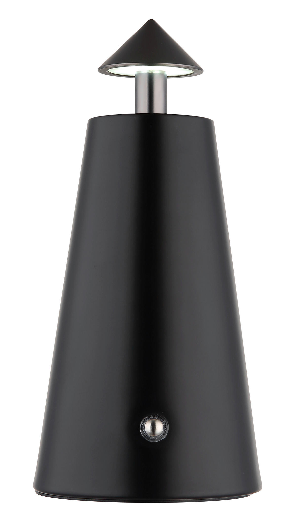 GLOBO LED-Tischleuchte mattschwarz Chrom Metall Kunststoff Stein H/D: ca. 19x9 cm 1 Brennstellen LIVA - Chrom/mattschwarz (9,00/19,00cm) - GLOBO