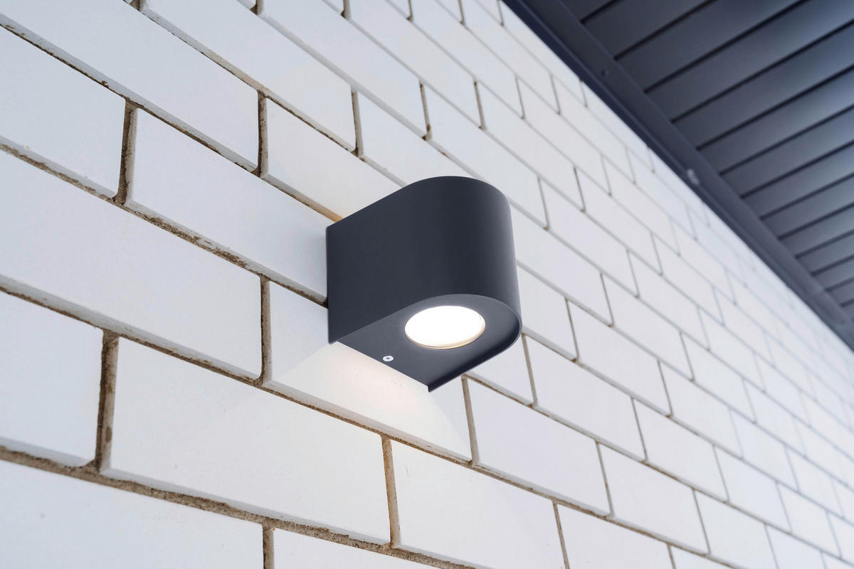 LED-Außenwandleuchte schwarz B/H/T: ca. 10,5x10x11,7 cm ALECTO - schwarz (10,50/10,00/11,70cm) - Näve Leuchten