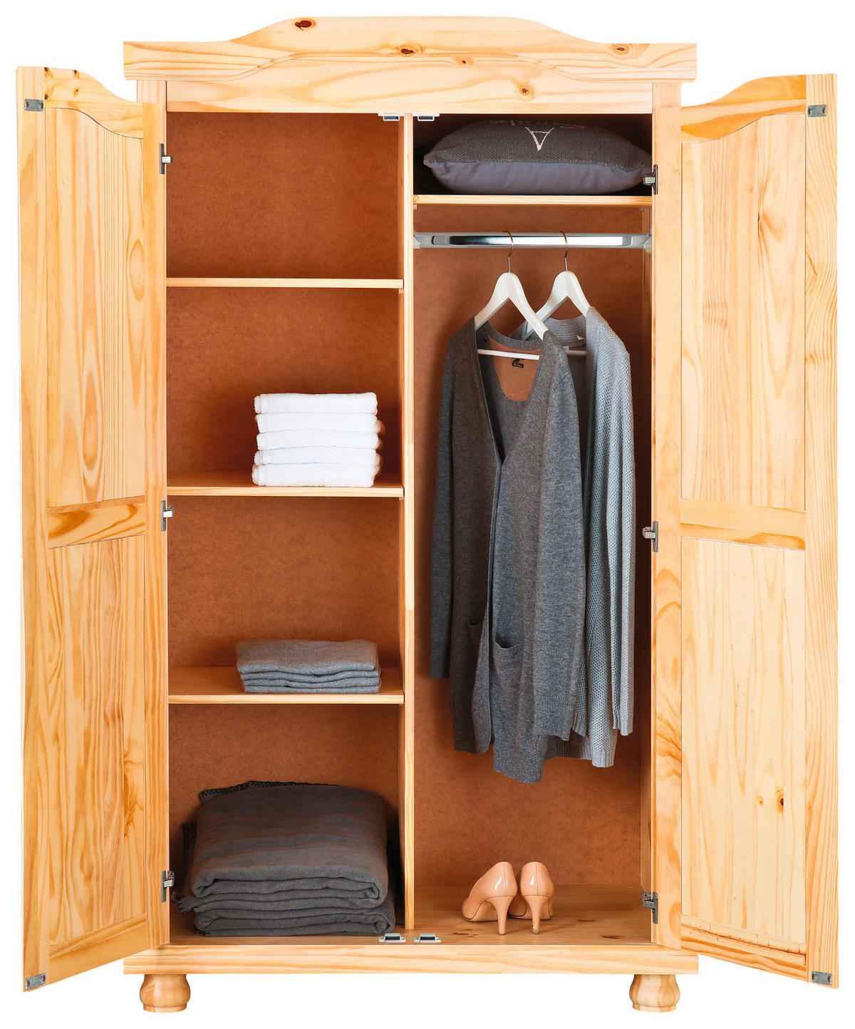 Kleiderschrank Genf natur B/H/T: ca. 104x180x56 cm Genf - natur (104,00/180,00/56,00cm) - Inter Link