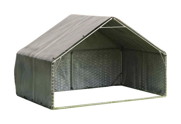 vidaXL Outdoor-Hundezwinger silber Stahl Outdoor-Hundezwinger - silber - vidaXL