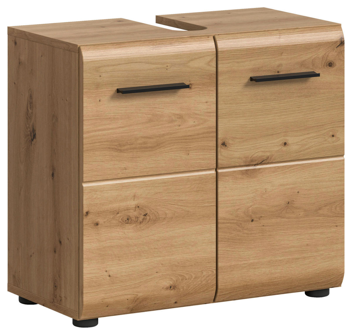 Waschbeckenunterschrank Ice Artisan Oak Nachbildung B/H/T: ca. 60x54x30 cm Ice - (60,00/54,00/30,00cm) - xonox.home