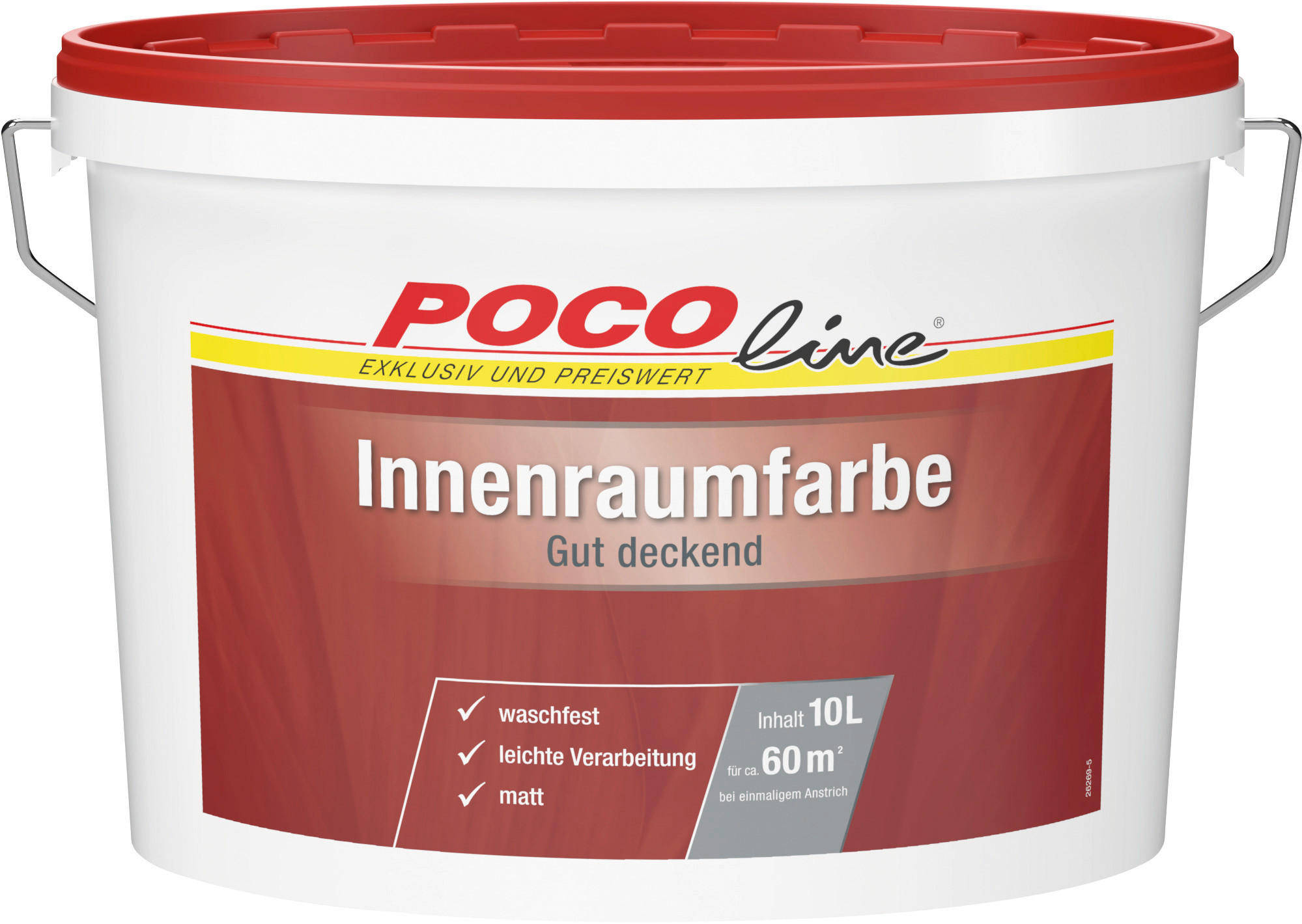 POCOline Raumfarbe Innenraumfarbe weiß ca. 10 l