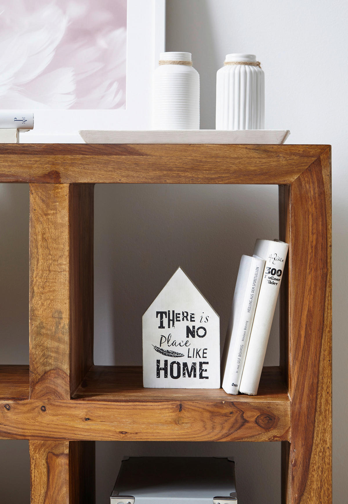 Standregal natur B/H/T: ca. 82x82x34 cm Standregal - natur (82,00/82,00/34,00cm) - Wohnling