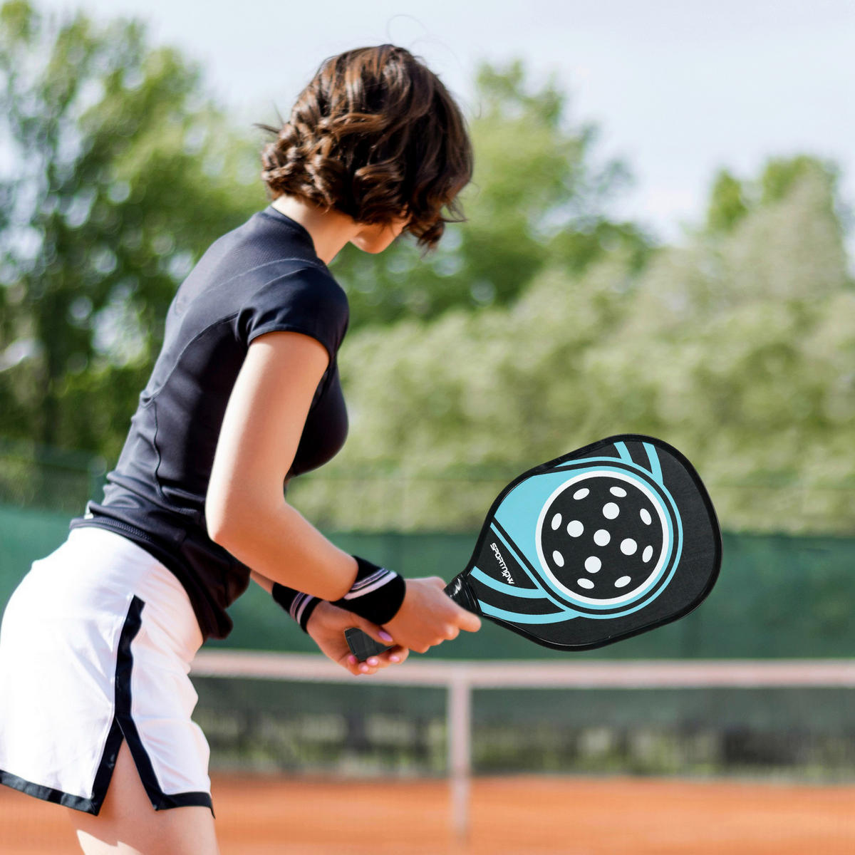 SPORTNOW Spielzeug blau B/H/L: ca. 20x40x3 cm Pickleball-Schläger-Set - blau/schwarz (3,00/20,00/40,00cm) - SPORTNOW