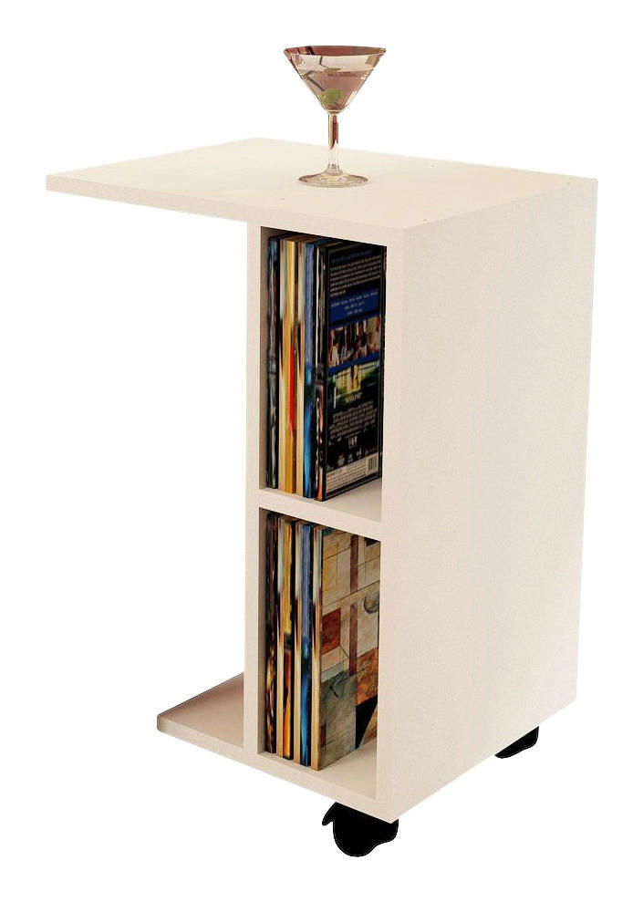 Beistelltisch General weiß Spanplatte B/H/T: ca. 35x65x45 cm General - weiß (35,00/65,00/45,00cm) - moebel17