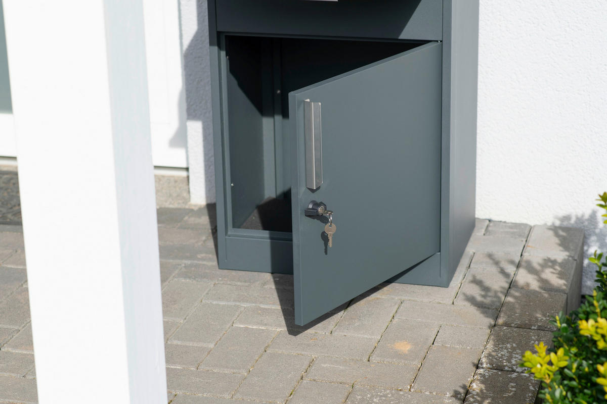 Westmann Paketbox Pedro anthrazit B/H/L: ca. 50x112x37 cm Pedro - anthrazit (37,00/50,00/112,00cm) - Westmann