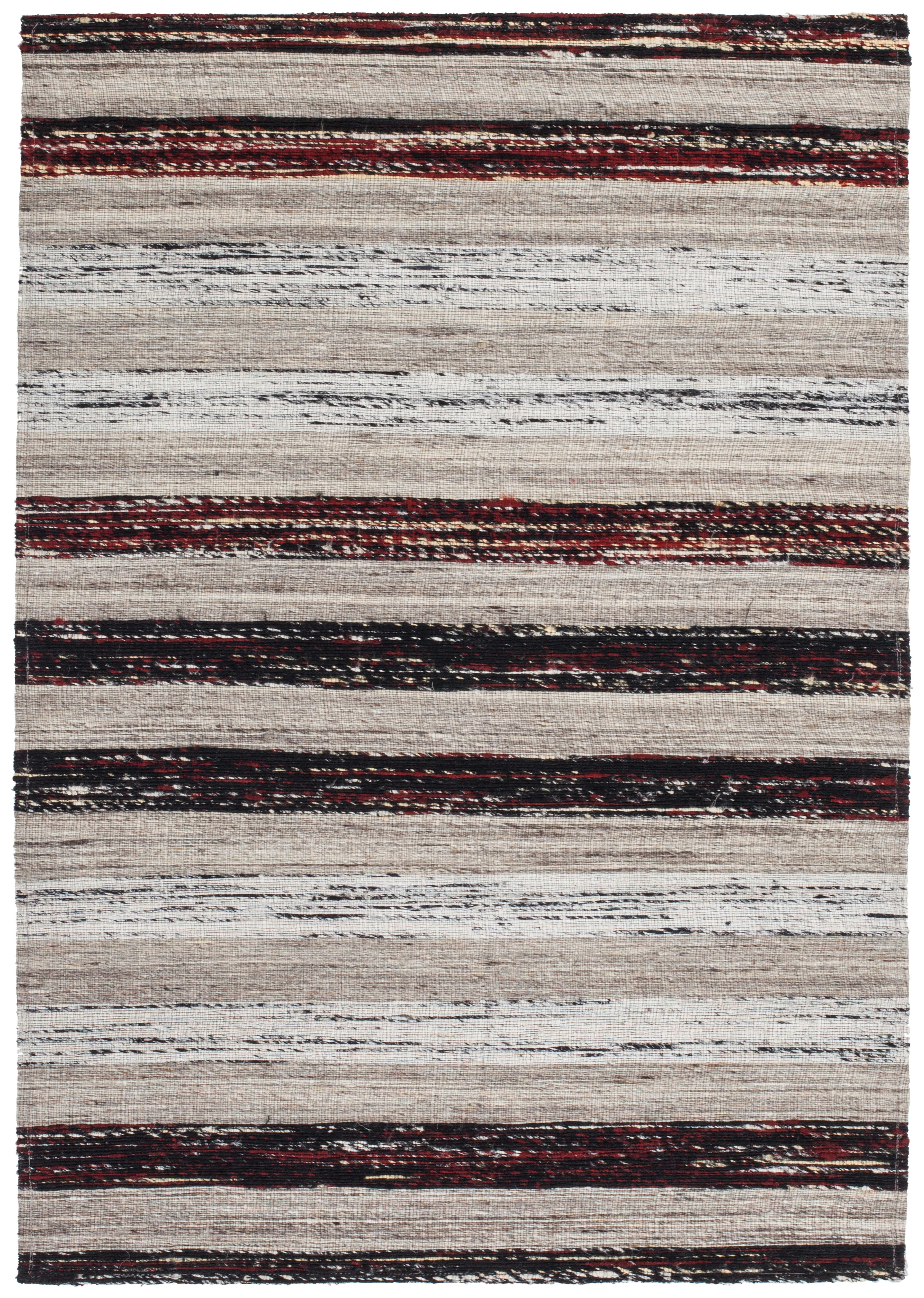 Kayoom Kurzflorteppich Duarte 210 schwarz B/L: ca. 160x230 cm Duarte 210 - weiß/schwarz (160,00/230,00cm) - Kayoom