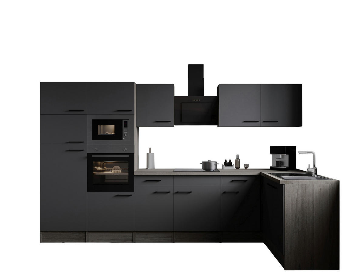 Winkelküche Oliver B/H/T: ca. 340x205x172 cm Oliver - Eiche/grau (340,00/205,00/172,00cm) - Respekta