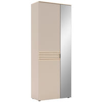 Garderobenschrank Ina Kaschmirgrau Eiche Natura Nachbildung B/H/T: ca. 78x202x38 cm Ina - Eiche/Kaschmirgrau (78,00/202,00/38,00cm)