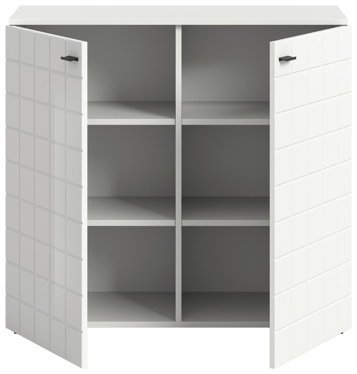 Kommode Monte weiß weiß Hochglanz B/H/T: ca. 92x86x37 cm Monte - weiß (92,00/86,00/37,00cm)