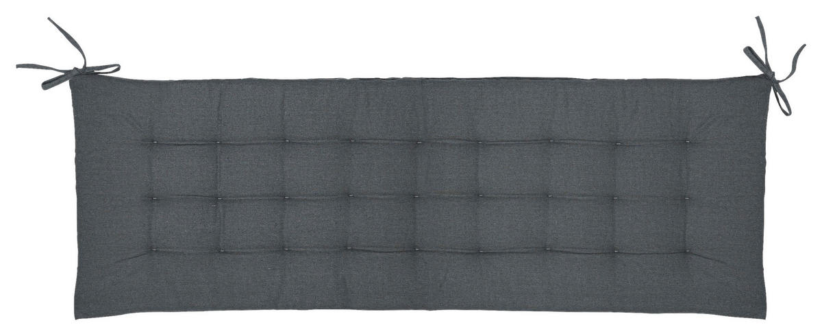 Acus Auflage anthrazit Polyester B/H/L: ca. 40x4x120 cm Bankauflage_Fiona - anthrazit (120,00/40,00/4,00cm) - Acus