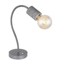 GLOBO Tischleuchte silber Metall B/H/T: ca. 14x59x26 cm E27 1 Brennstellen FREDDY - silber (14,00/59,00/26,00cm) - GLOBO