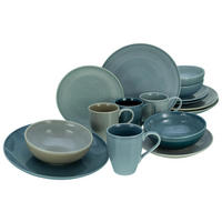 CreaTable Kombiservice Reactive AQUA blau Keramik Reactive AQUA - blau - CreaTable