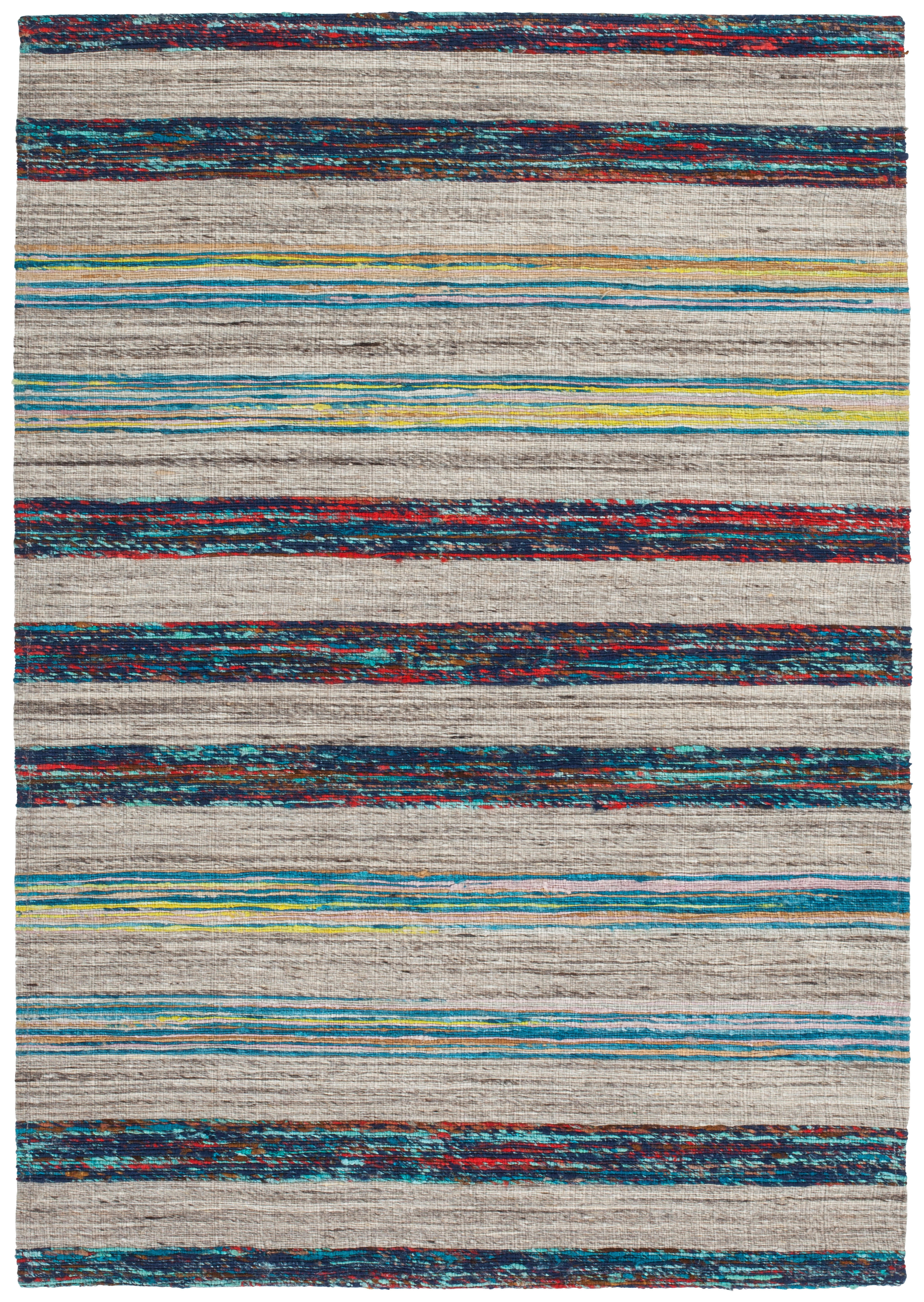 Kayoom Kurzflorteppich Duarte 210 creme B/L: ca. 160x230 cm Duarte 210 - blau/creme (160,00/230,00cm) - Kayoom