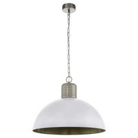 Eglo Pendelleuchte grau Metall B/H/L: ca. 65x149x65 cm E27 1 Brennstellen Coldridge - grau (65,00/65,00/149,00cm) - Eglo