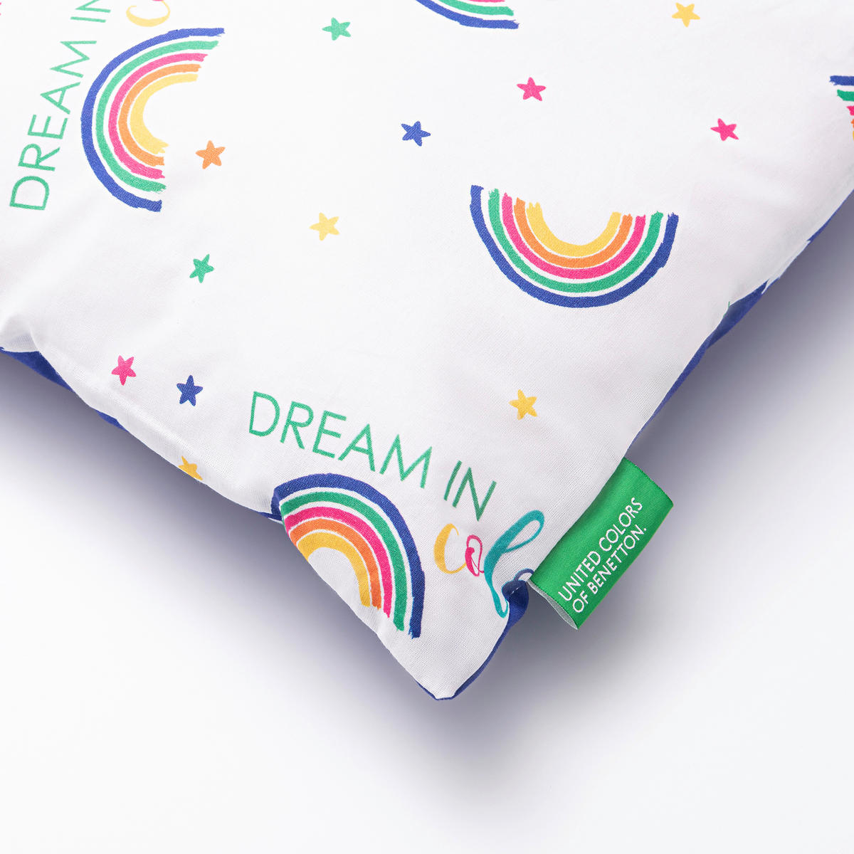 Dekokissen RAINBOW KIDS bunt Baumwolle B/L: ca. 30x30 cm RAINBOW KIDS - weiß/bunt (30,00/30,00cm) - BENETTON