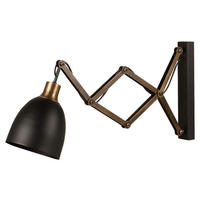 Opviq Wandleuchte schwarz B/H/T/L: ca. 62x30x62x15 cm E27 1 Brennstellen Sivani - schwarz (15,00/62,00/30,00cm) - Opviq