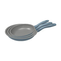 MICHELINO Bratpfannenset Alythia blau Aluminium Alythia - blau - MICHELINO