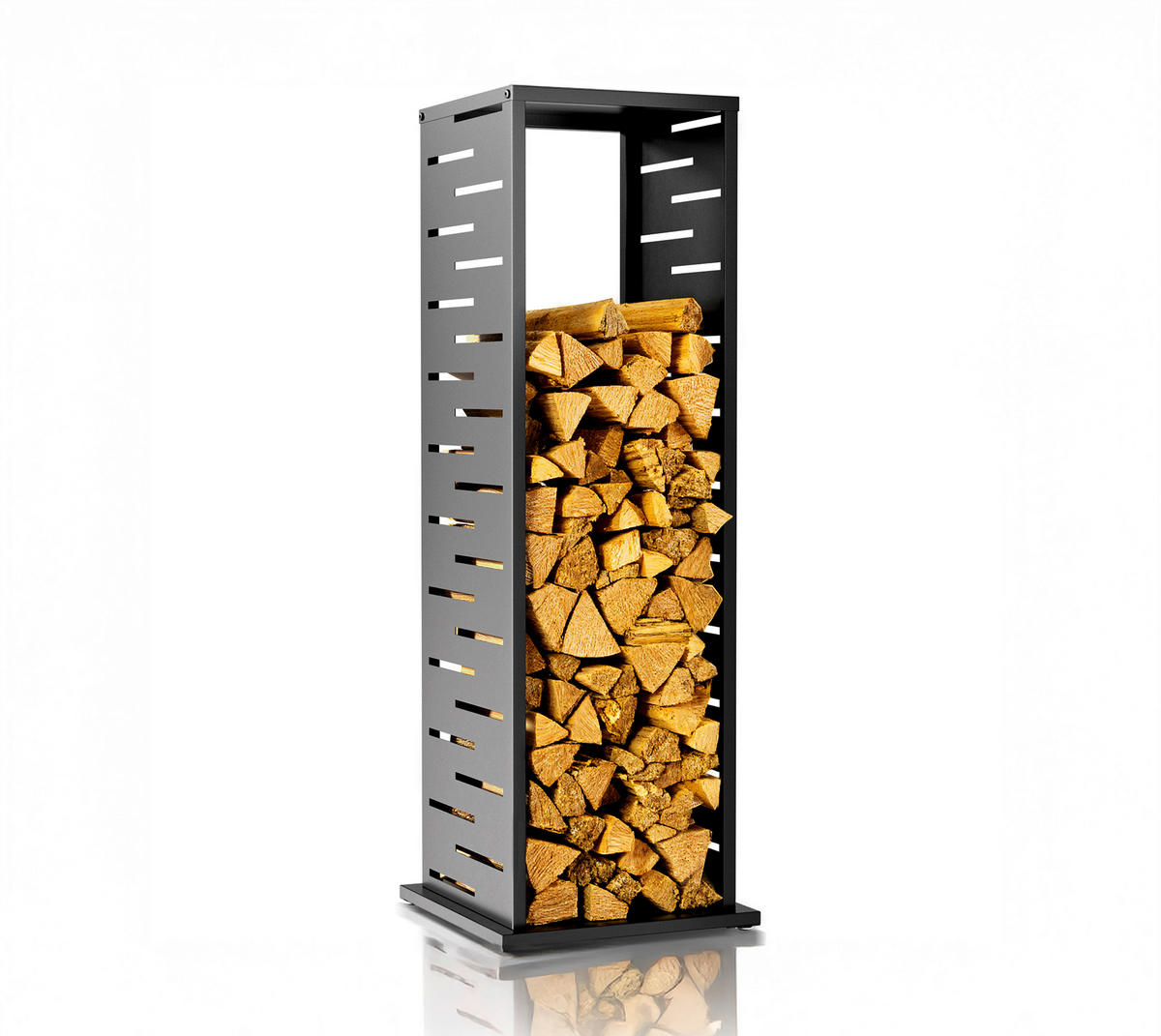 Westmann Kaminholzregal Luma anthrazit B/H/L: ca. 38x112x38 cm Luma - anthrazit (38,00/38,00/112,00cm) - Westmann