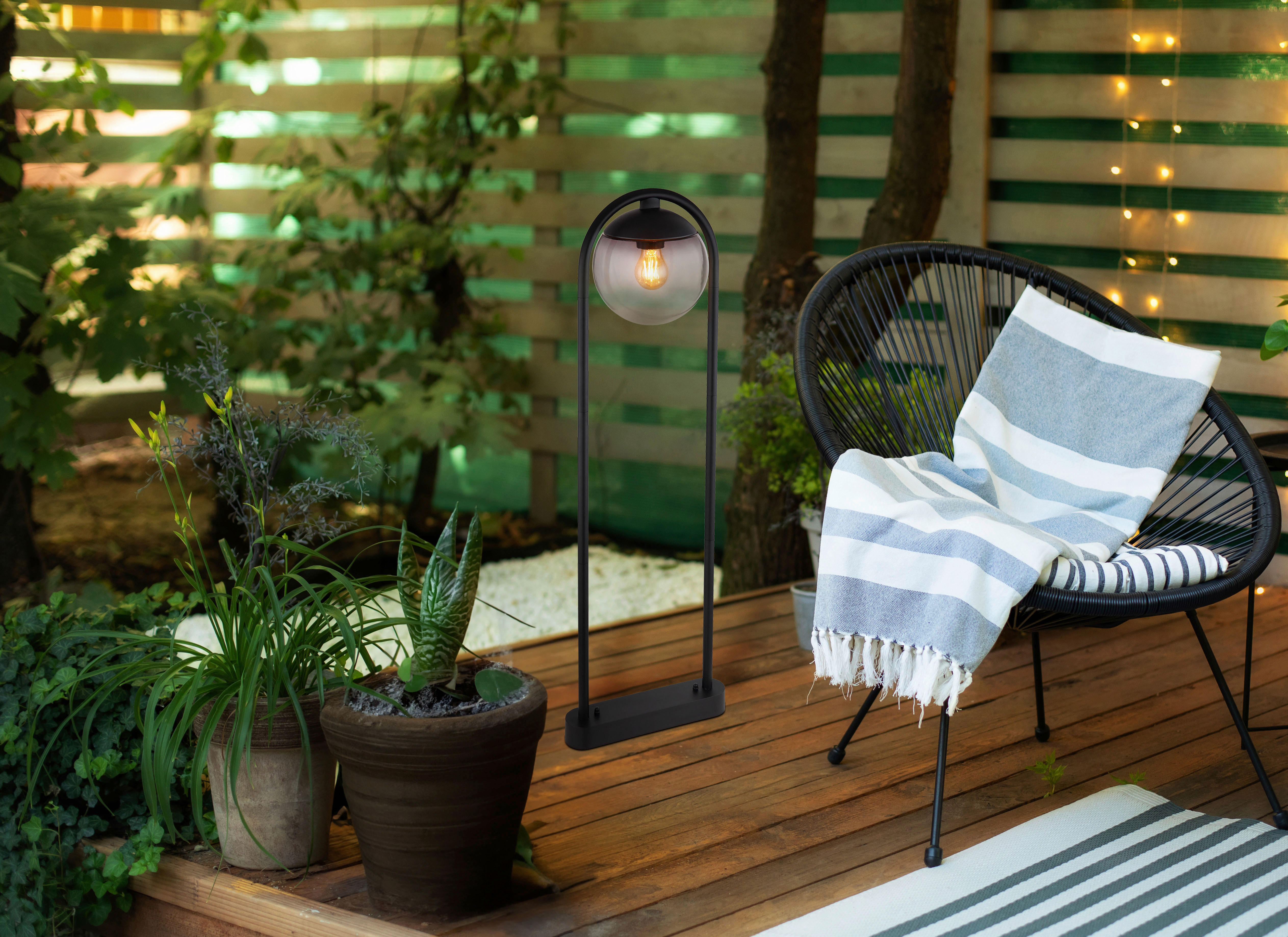 Außenleuchte schwarz H/D: ca. 100x32 cm MICHAEL - schwarz (32,00/100,00cm) - GLOBO