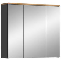 Spiegelschrank Canu Basalt Eiche Artisan Nachbildung B/H/T: ca. 80x73x21 cm Canu - Eiche/Basalt (80,00/73,00/21,00cm) - xonox.home