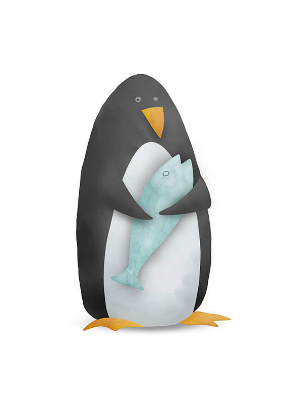 Komar Wandbild Cute Animal Penguin günstig online kaufen