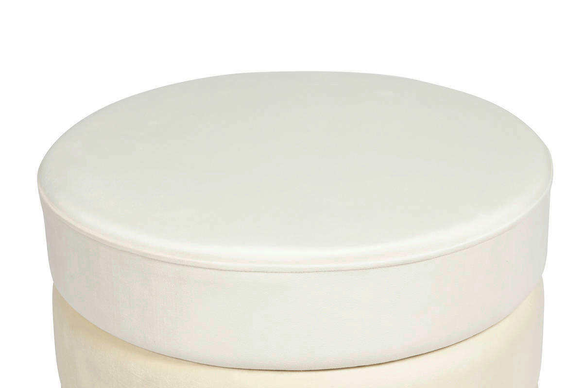 360 Living Hocker Elyse 101 creme H/D: ca. 42x50 cm Elyse 101 - creme (50,00/42,00cm) - 360 Living