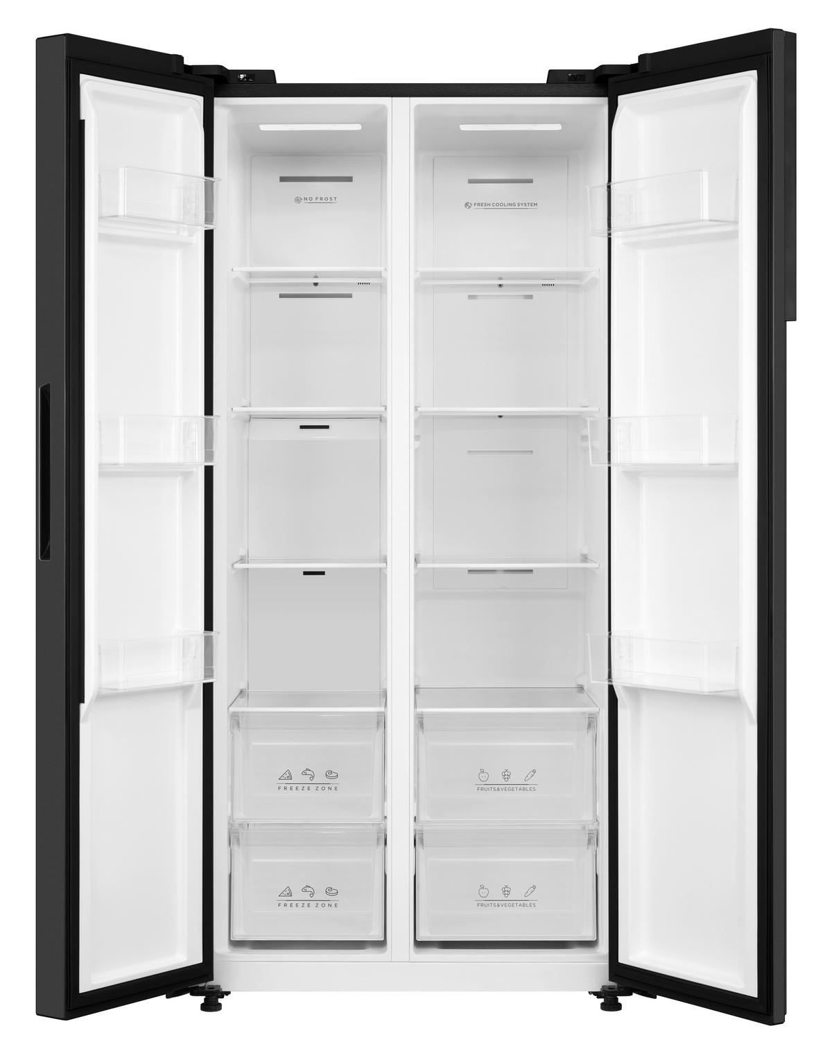 POCOline Side-by-Side SBS179-460EWDNF schwarz B/H/T: ca. 83,5x177,5x63,5 cm Side-by-Side SBS179-460ESDNF - schwarz (83,50/177,50/63,50cm) - POCOline