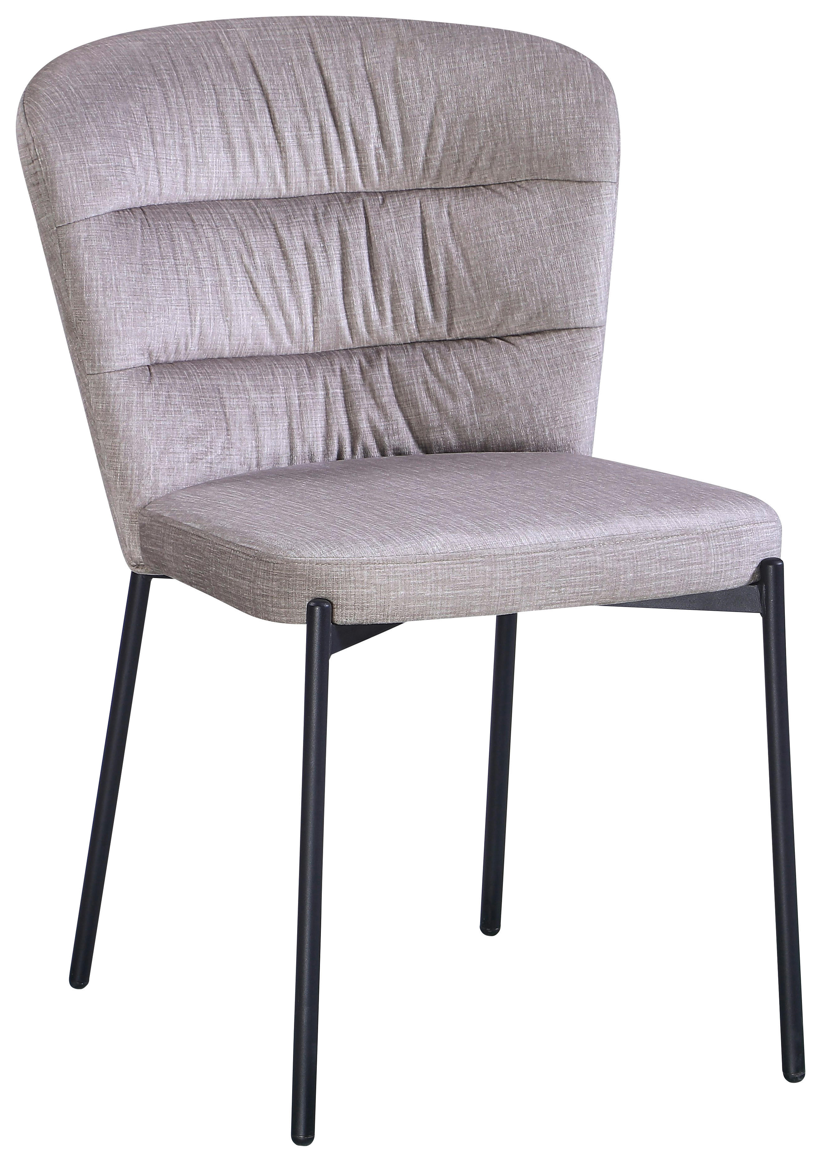 Stuhl Dora beige Velourstoff Dora - beige