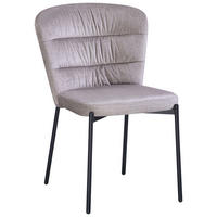 Stuhl Dora beige Velourstoff Dora - beige