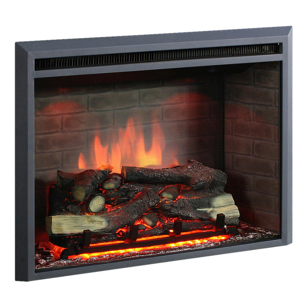 Richen Elektrokamin Calida 30 mit Heizung, LED-Beleuchtung, 3D-Flammeneffekt & Fernbedienung
