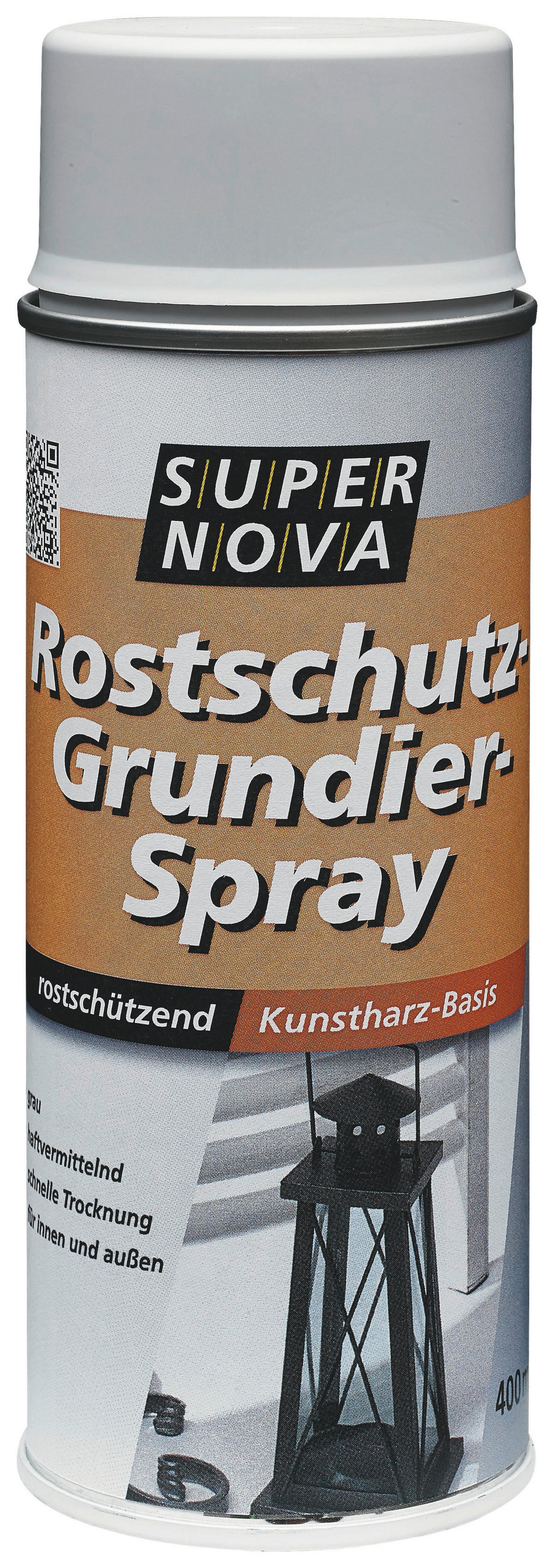 Super-Nova Rostschutz-Grundier-Spray grau ca. 0,4 l Rostschutz-Grundier-Spray 400ml - grau (400ml) - Super-Nova