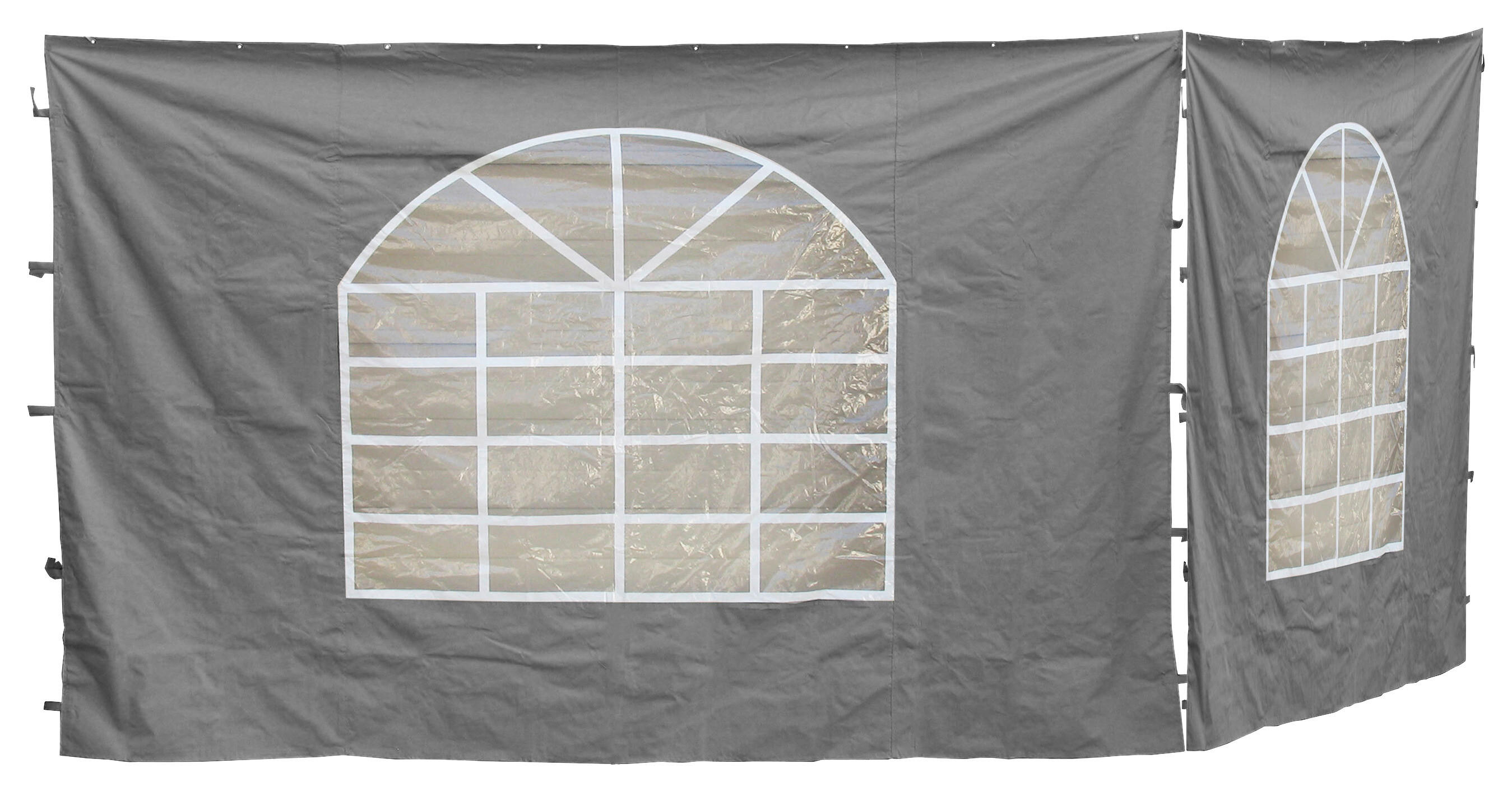 Grasekamp Seitenteile für Pavillon Sahara grau Kunststoff B/H: ca. 300x193 cm Sahara - grau (300,00/193,00cm) - Grasekamp