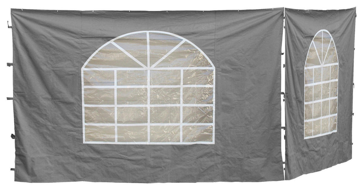 Grasekamp Seitenteile für Pavillon Sahara grau Kunststoff B/H: ca. 300x193 cm Sahara - grau (300,00/193,00cm) - Grasekamp