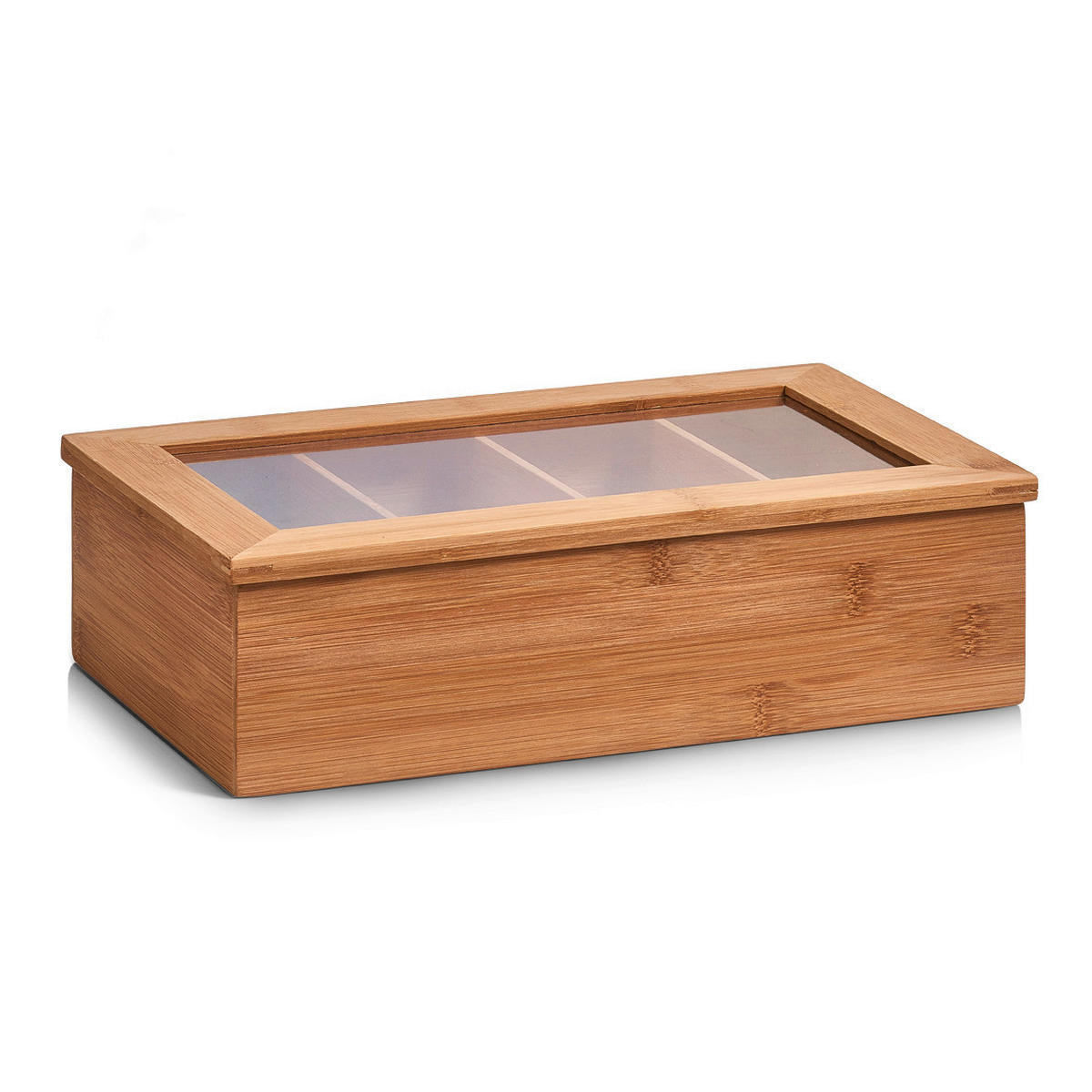 Zeller Teebeutelbox natur Bambus B/H/L: ca. 20x9x33 cm Teebeutelbox - natur (33,00/20,00/9,00cm) - Zeller