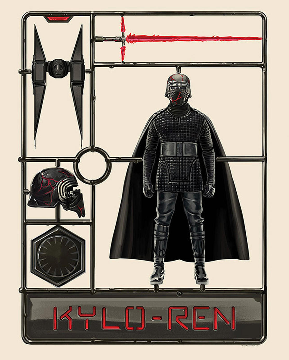 Komar Poster Star Wars Toy Kylo Star Wars B/L: ca. 40x50 cm Star Wars Toy Kylo - (40,00/50,00cm) - Komar