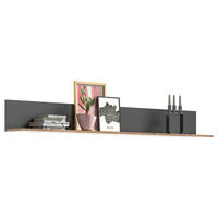 Wandboard Mason dunkelgrau Nox Oak Nachbildung B/H/T: ca. 180x21x20 cm Mason - dunkelgrau (180,00/21,00/20,00cm)
