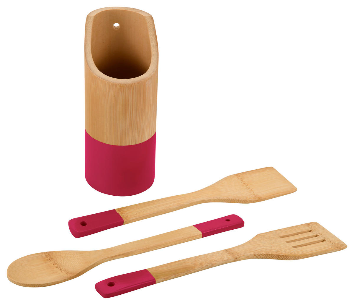 Kesper Küchenhelfer natur Bambus Küchenhelferset_5tlg. - beere/natur - Kesper