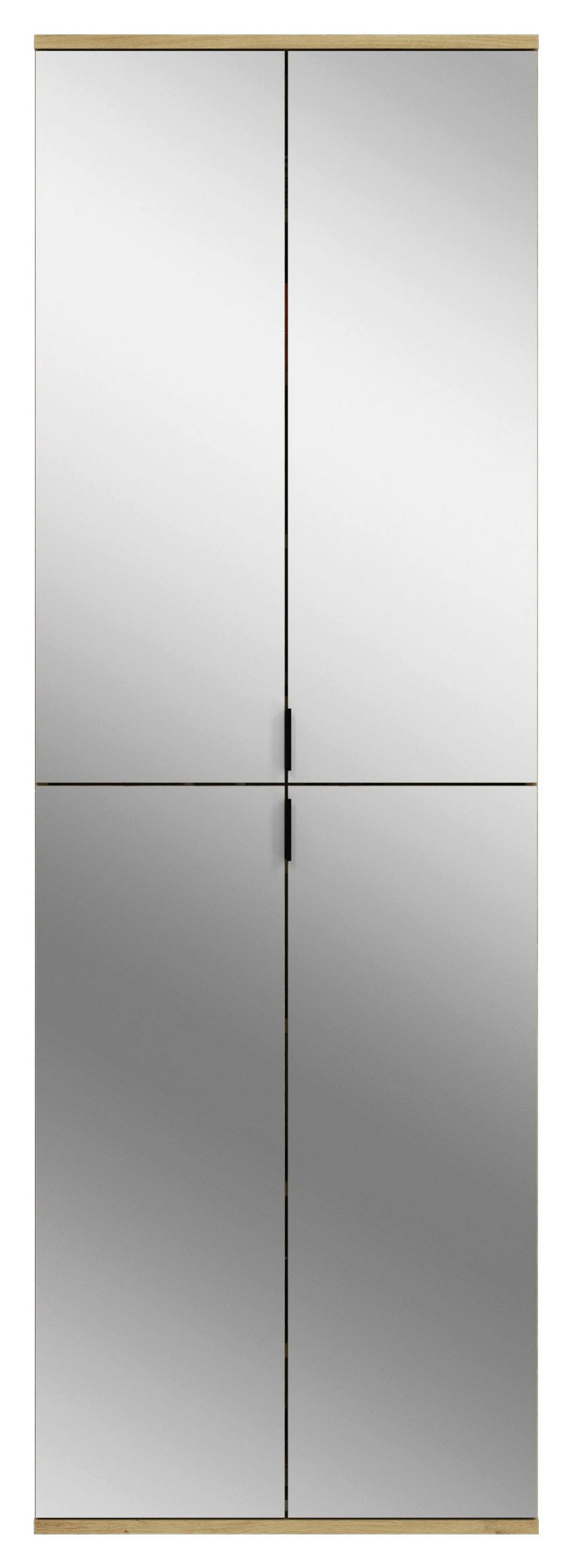 Spiegelschrank PROJEKT Eiche Artisan Nachbildung Spiegel Spanplatte B/H/T: ca. 61x193x34 cm PROJEKT - Eiche (61,00/193,00/34,00cm) - xonox.home