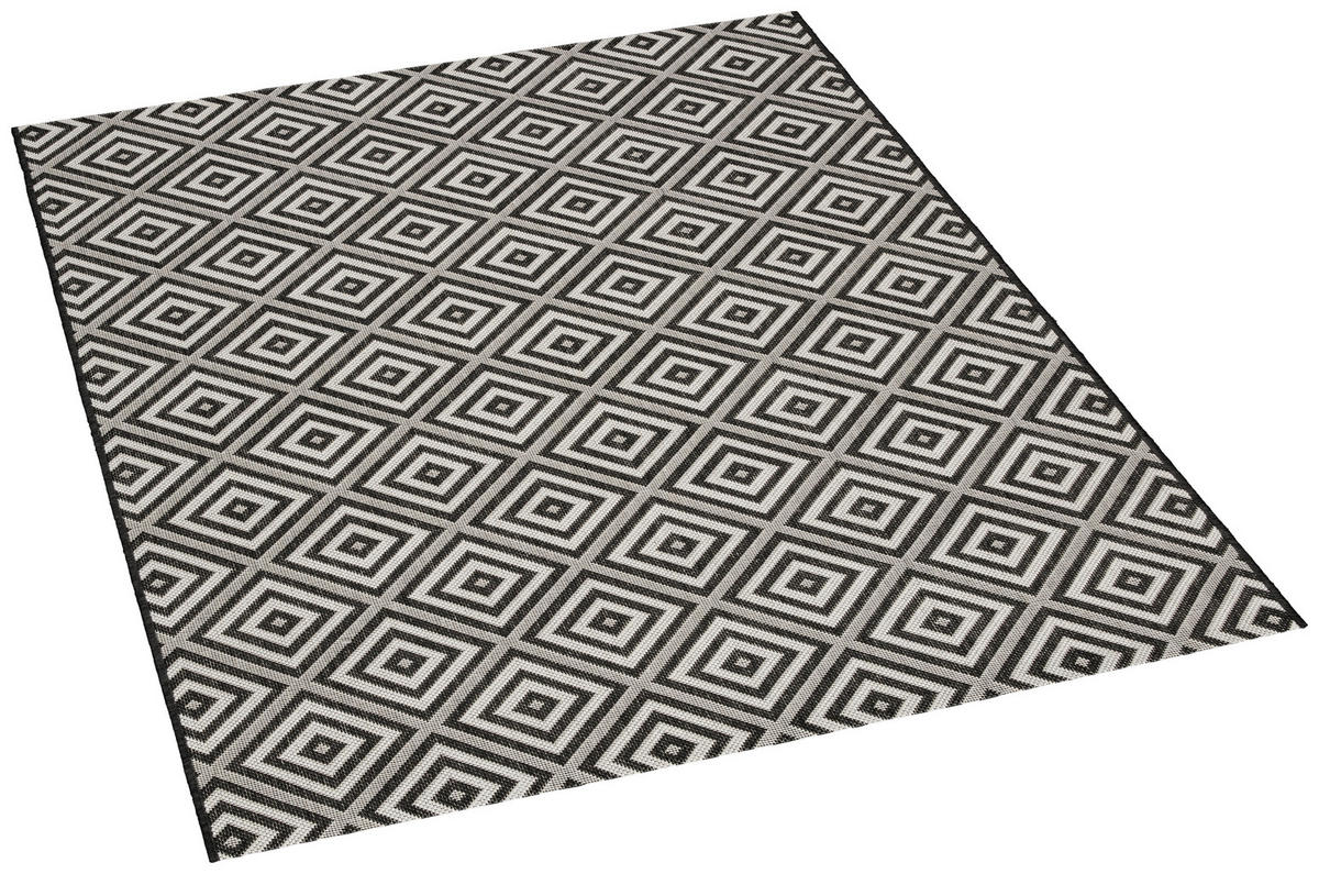 In-/Outdoor-Teppich Ambiente schwarz B/L: ca. 80x150 cm Ambiente - schwarz (80,00/150,00cm)