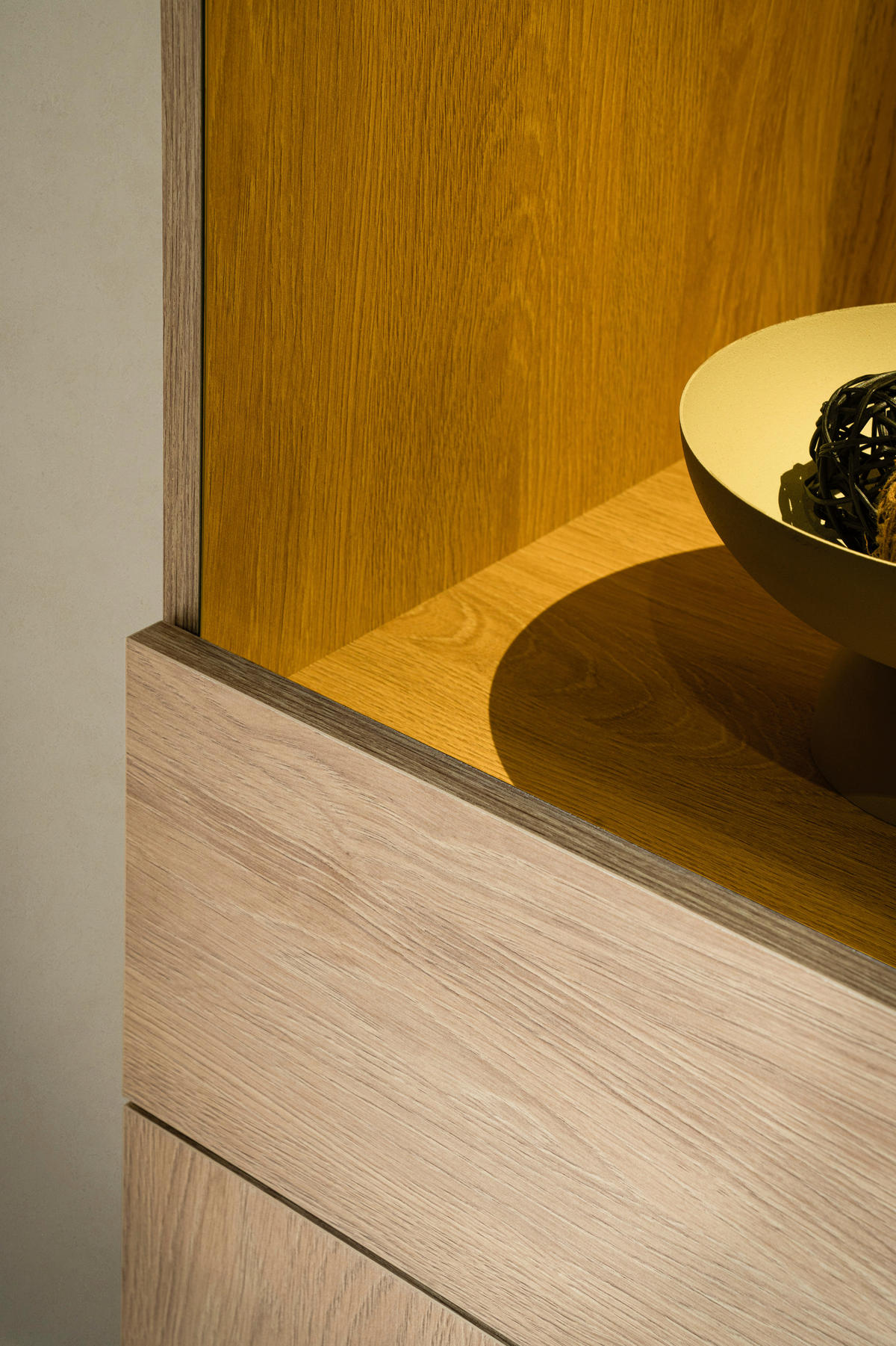 Vitrine Kalmar Oak Stone Nachbildung B/H/T: ca. 58x200x40 cm Kalmar - Oak (58,00/200,00/40,00cm)