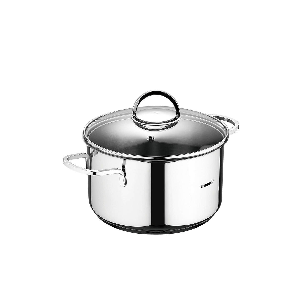 BERGNER Topfset Classic silber Edelstahl 6 tlg. Classic - silber - BERGNER