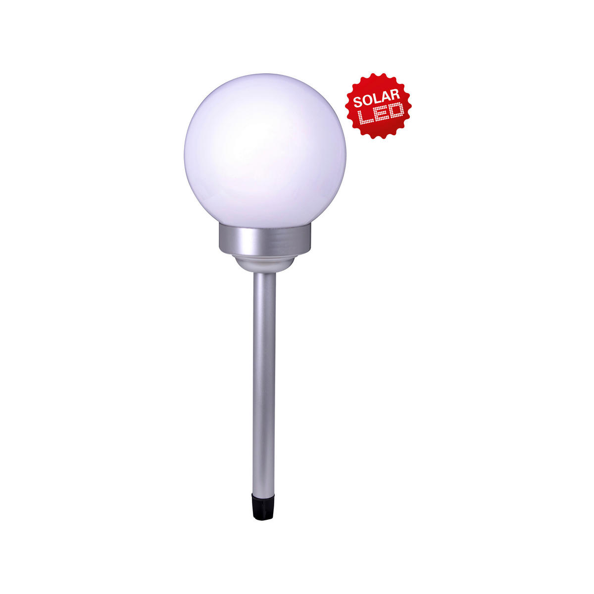 LED-Kugelerdspieß 4111323 weiß Kunststoff H/D: ca. 70x25 cm LED Kugelerdspieß "BALL" 25 cm - weiß (25,00/70,00cm) - Näve Leuchten